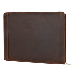 Coffee zip travel business portfolio rear three-quarter view