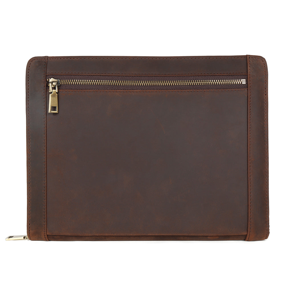 Coffee zip travel business portfolio exterior pocket view