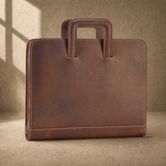 Coffee zip business travel portfolio three-quarter exterior view