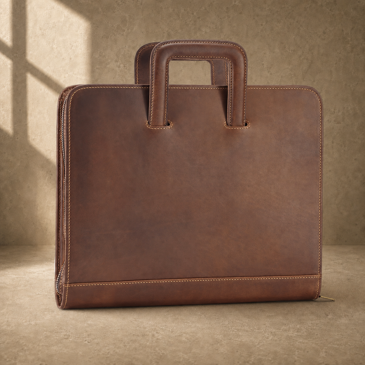 Coffee zip business travel portfolio three-quarter exterior view