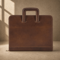 Coffee zip business travel portfolio alternate front view