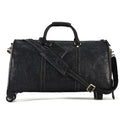 Front product view of The Archive Patterned Leather Weekender