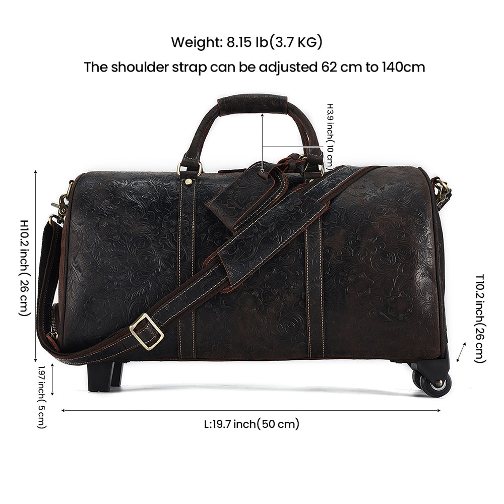 Additional product view of The Archive Patterned Leather Weekender