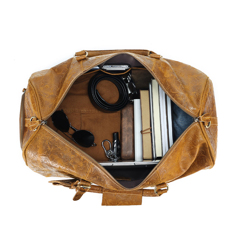 Additional product view of The Archive Patterned Leather Weekender