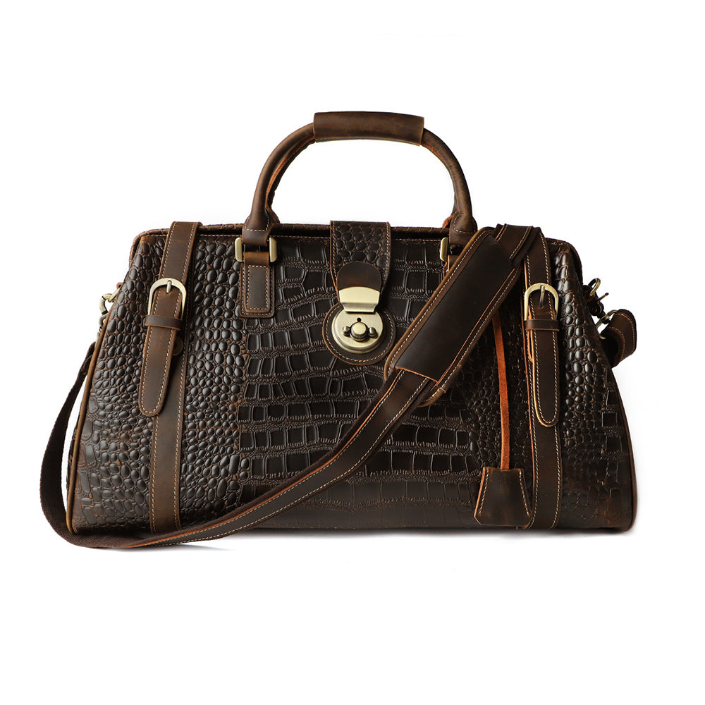 Front product view of The Regent Embossed Business Duffle