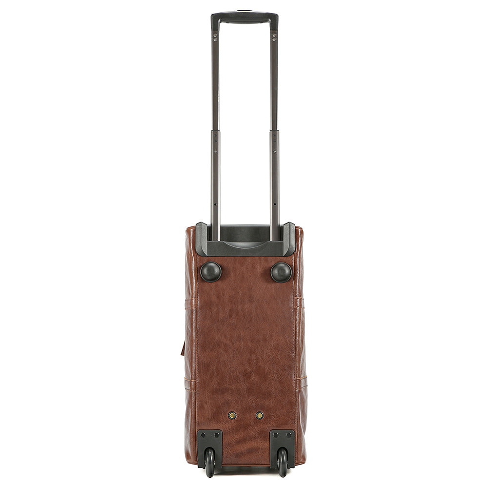 Additional product view of The Voyager Rolling Leather Weekender