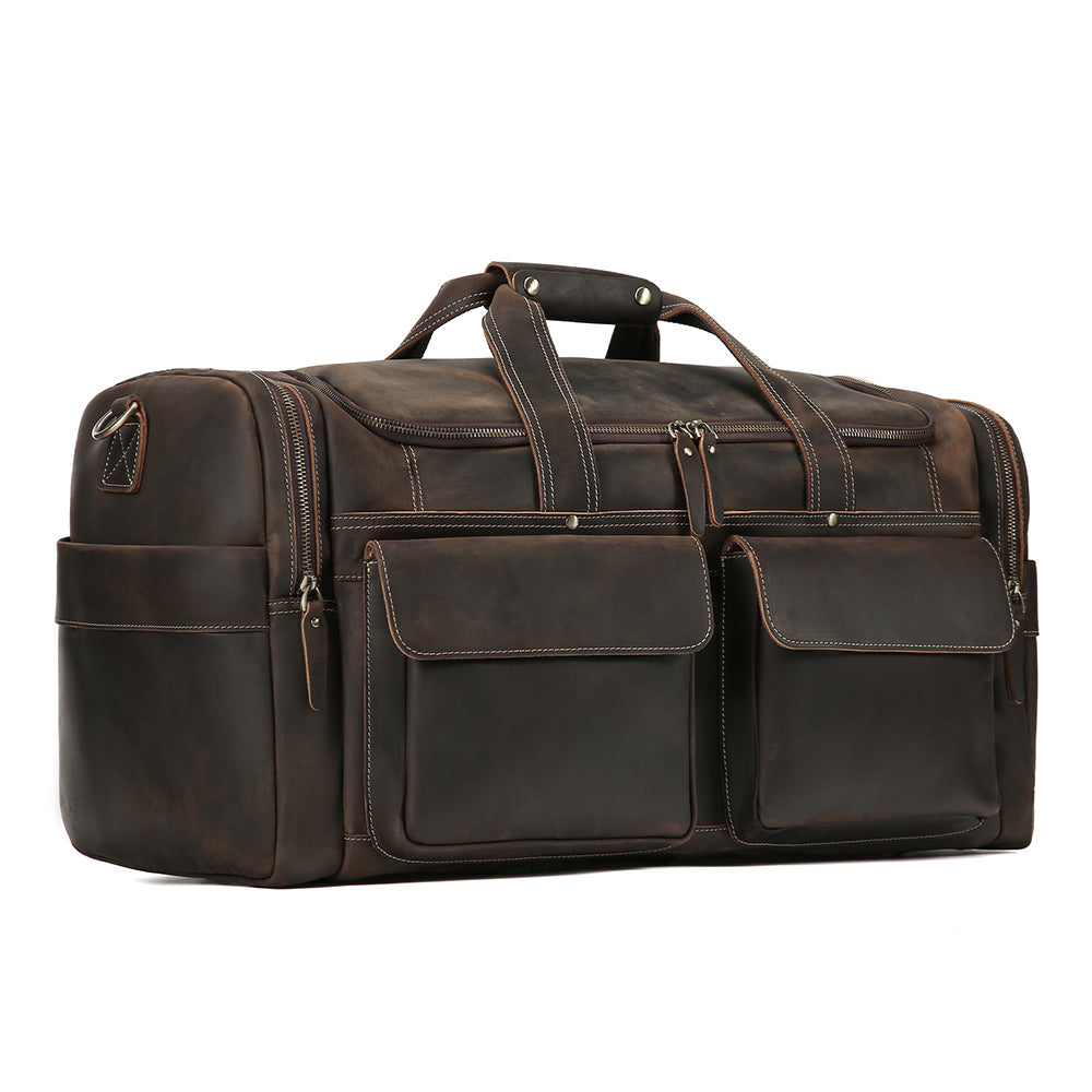 Front angled view showing the Longhaul exterior pockets