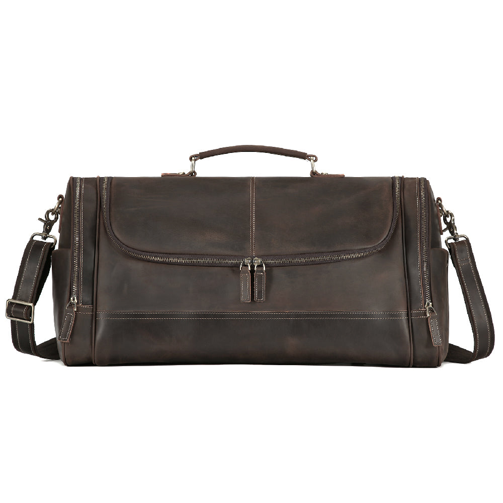 Additional product view of The Porter Multi-Pocket Leather Duffle