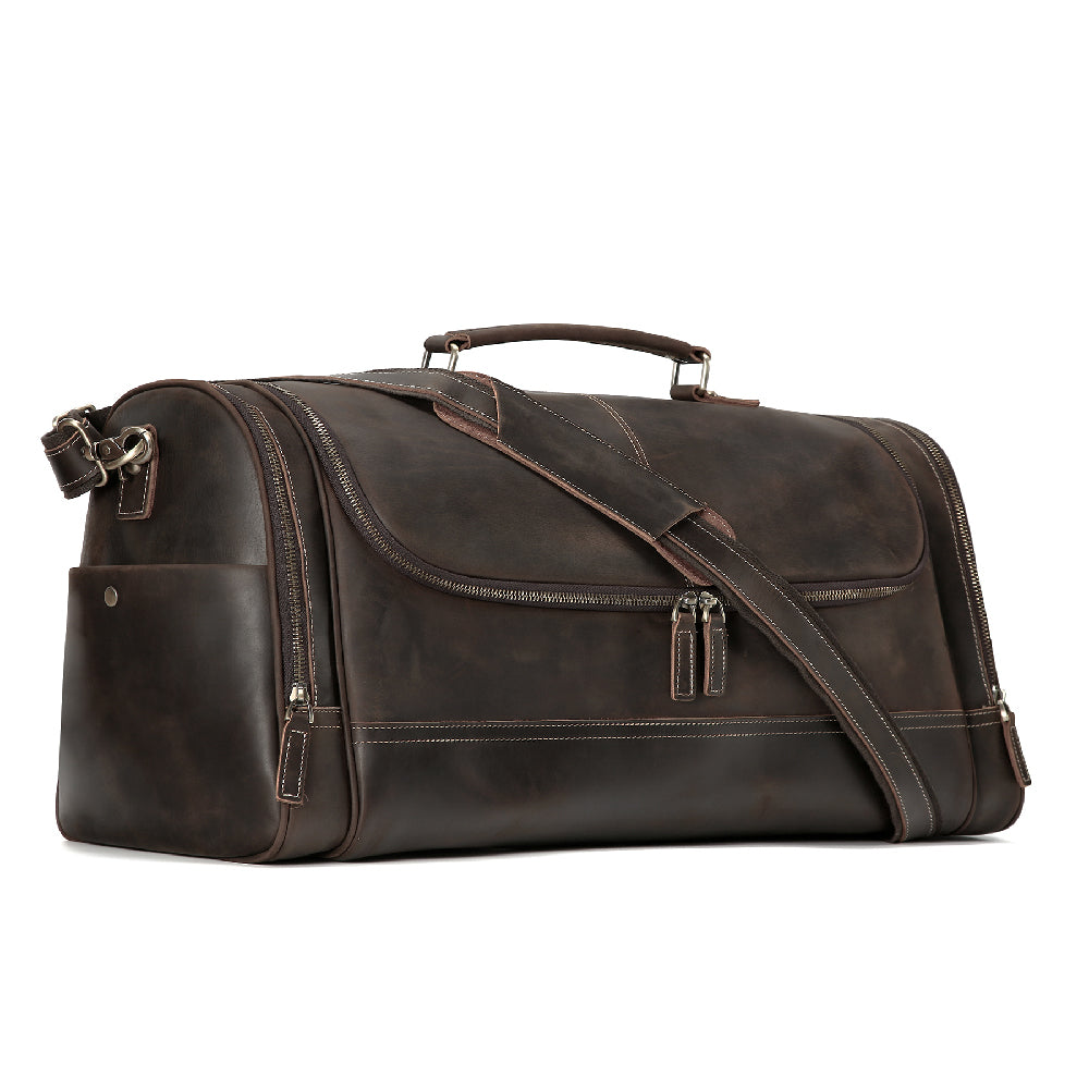 Additional product view of The Porter Multi-Pocket Leather Duffle