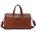 Front product view of The Mercer Structured Leather Duffle