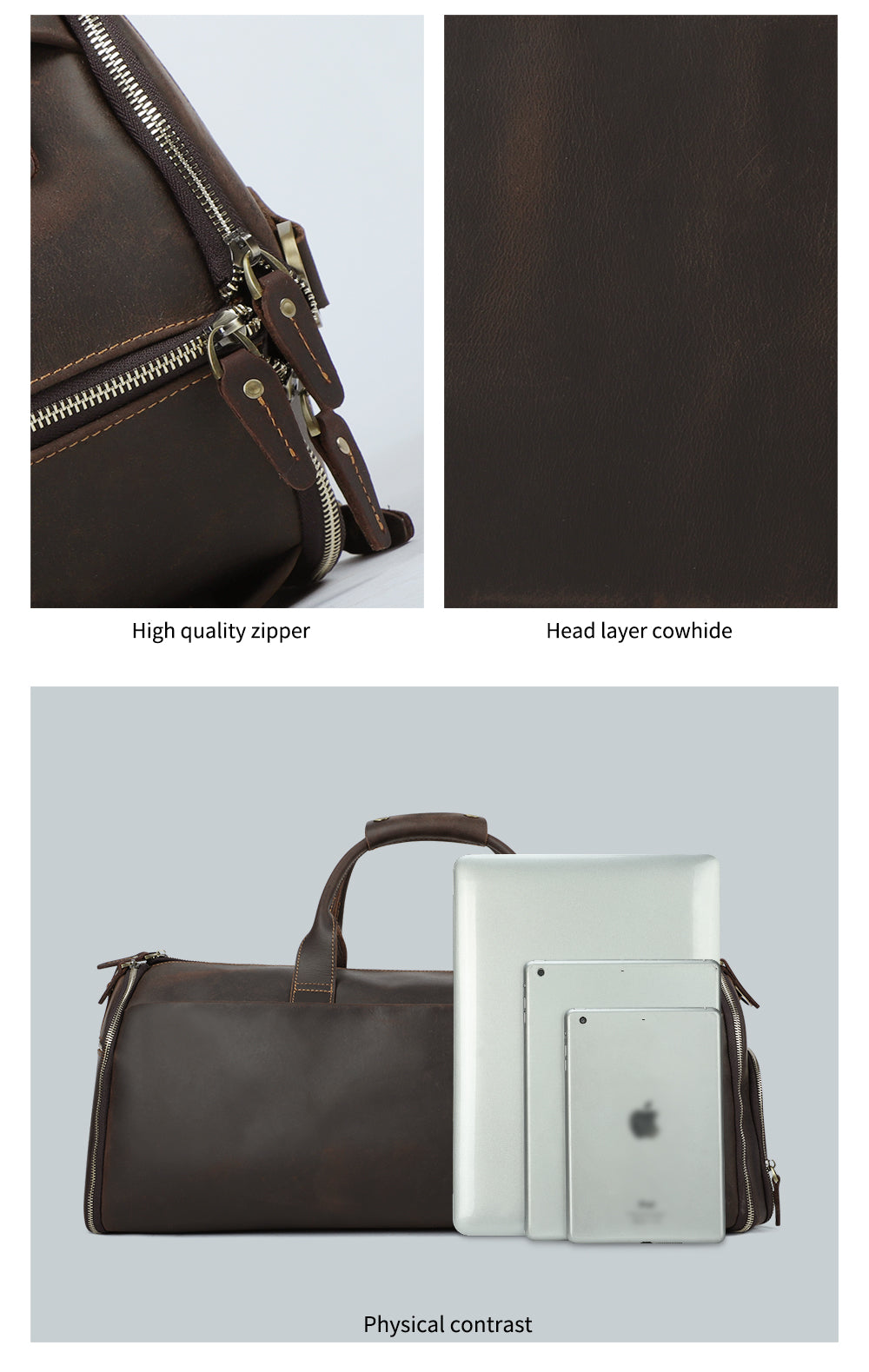 Additional product view of The Passage Long Leather Travel Bag