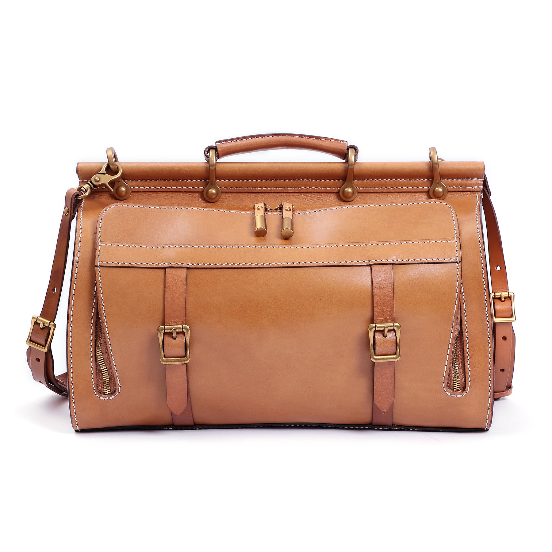 Additional product view of The Attache Structured Leather Duffle
