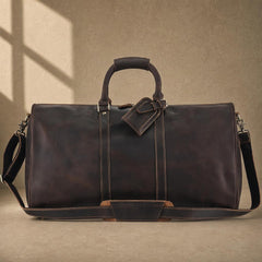 The Meridian Brown Leather Weekender