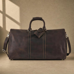 The Meridian Brown Leather Weekender