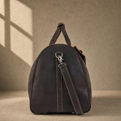 The Meridian Brown Leather Weekender