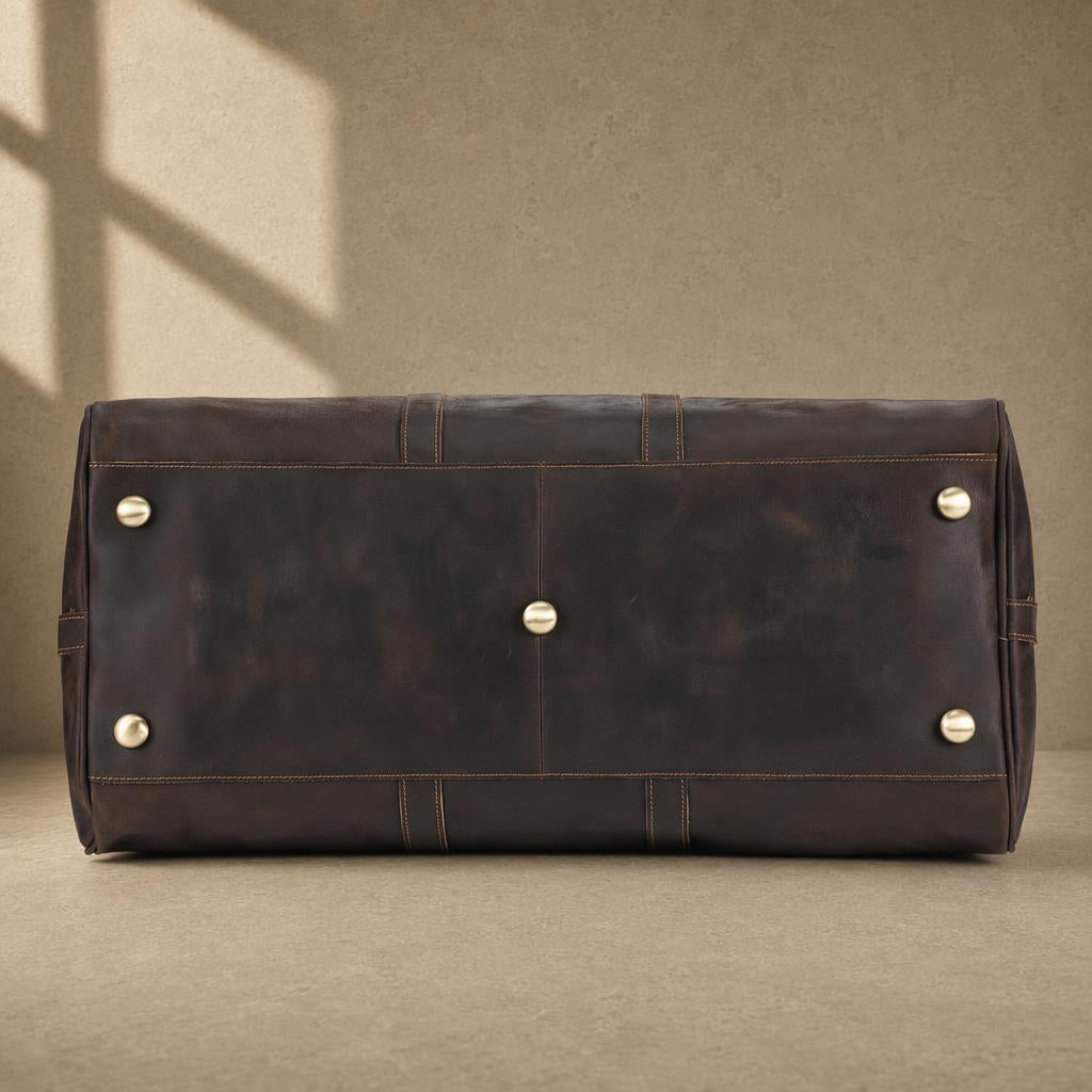 The Meridian Brown Leather Weekender
