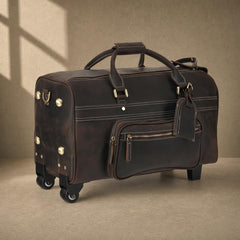 The Executive Rolling Leather Duffle