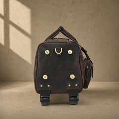 The Executive Rolling Leather Duffle