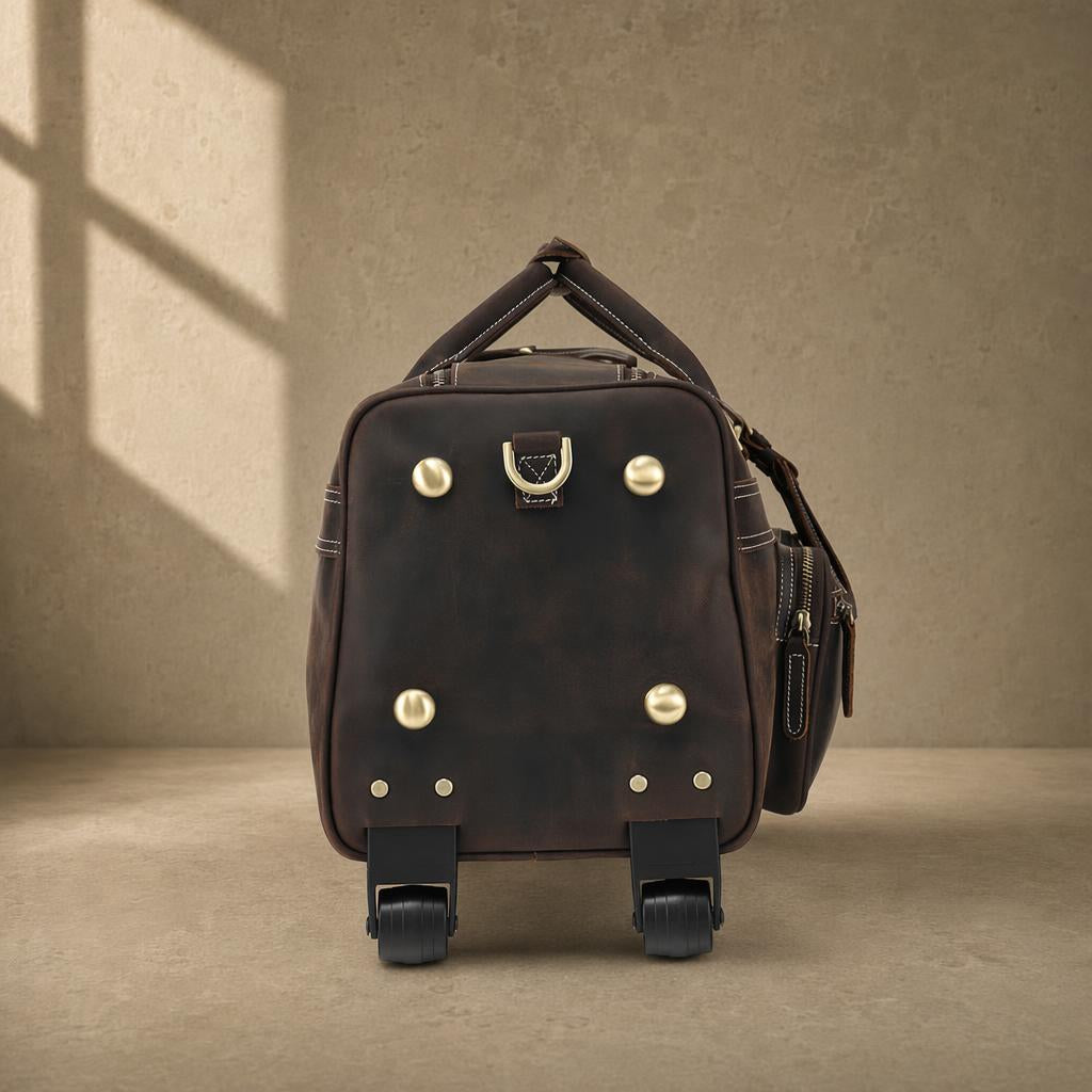 The Executive Rolling Leather Duffle