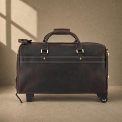 The Executive Rolling Leather Duffle