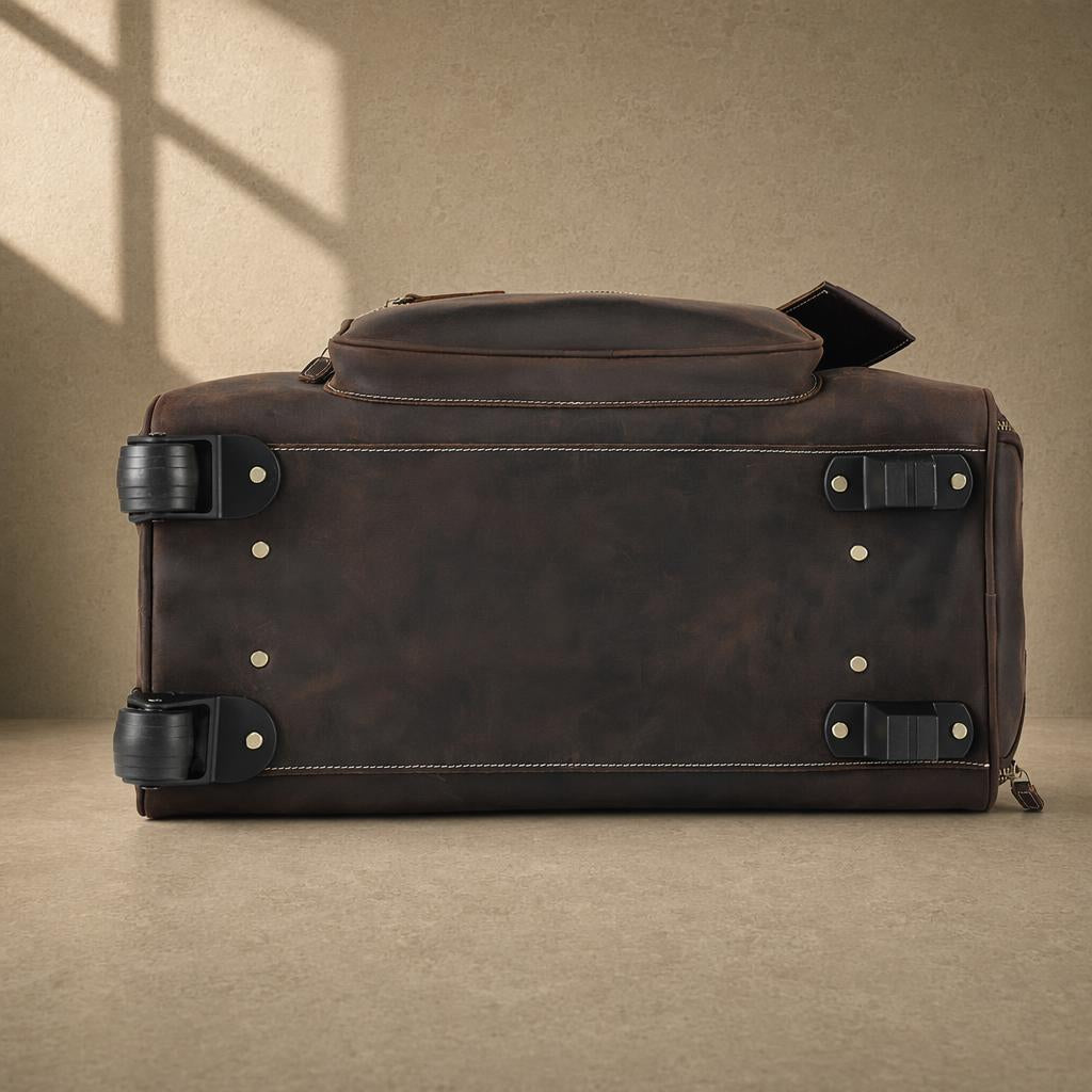 The Executive Rolling Leather Duffle
