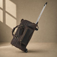The Executive Rolling Leather Duffle