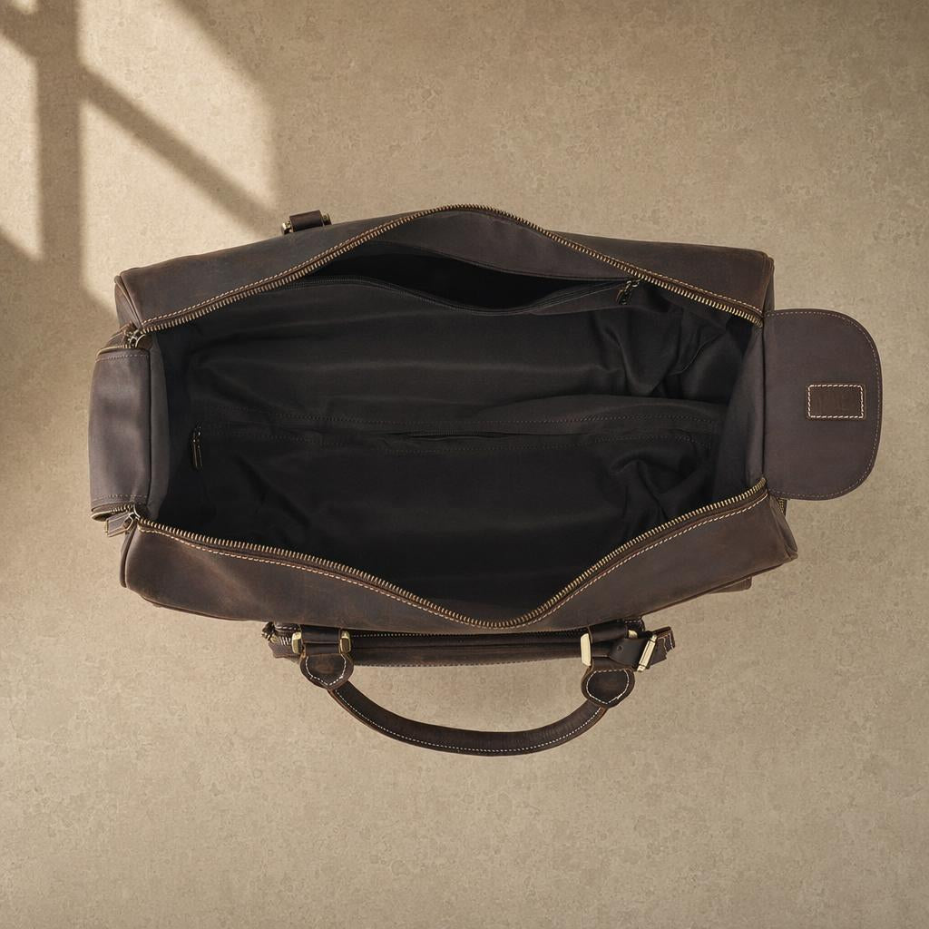 The Executive Rolling Leather Duffle