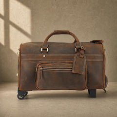 The Executive Rolling Leather Duffle