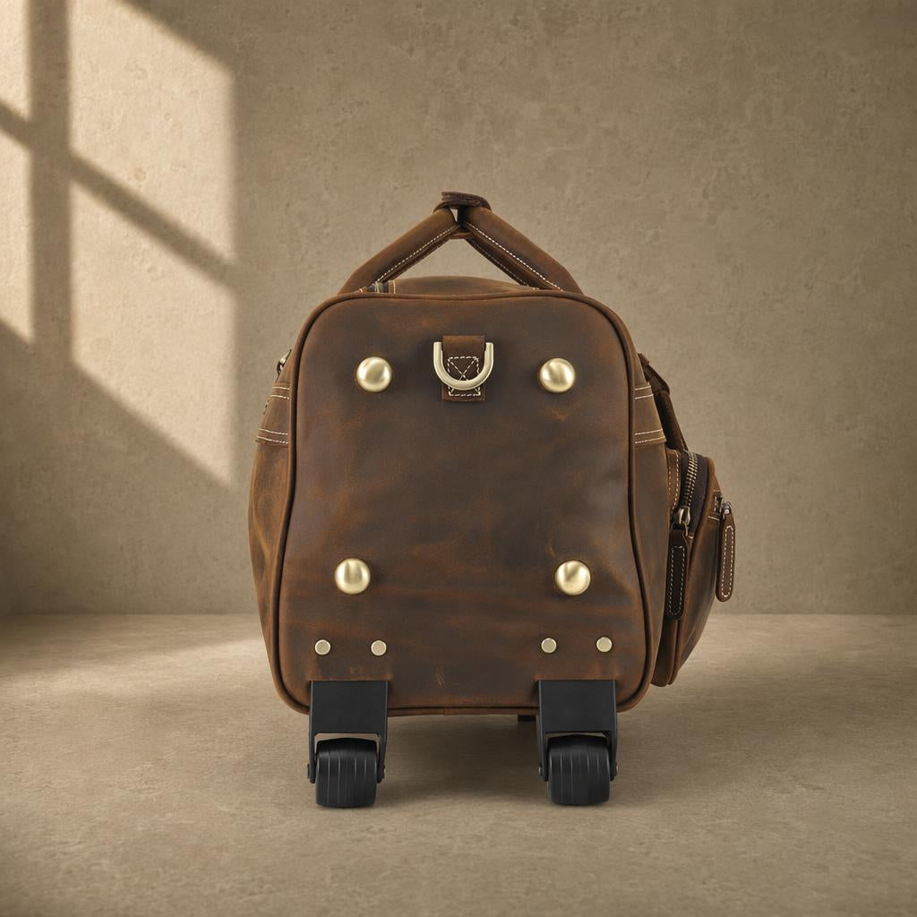 The Executive Rolling Leather Duffle