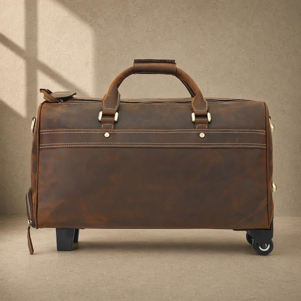 The Executive Rolling Leather Duffle