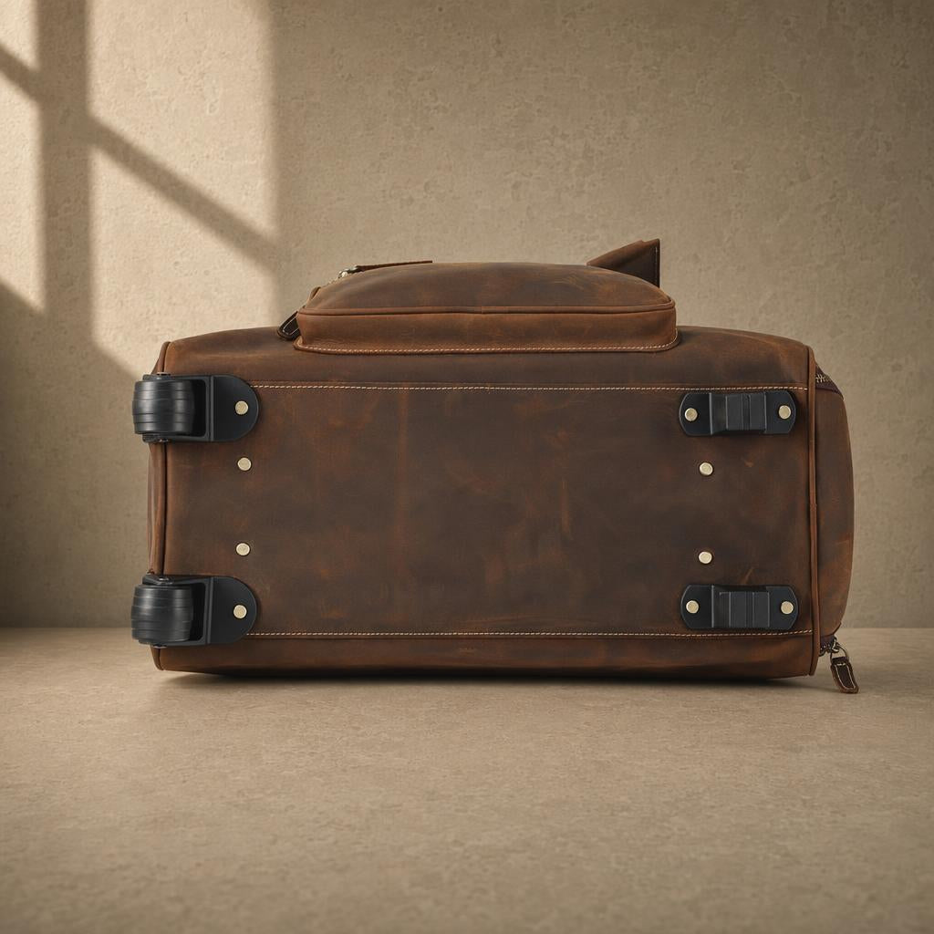 The Executive Rolling Leather Duffle
