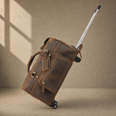 The Executive Rolling Leather Duffle