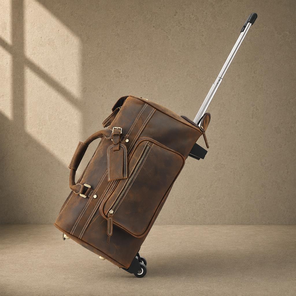 The Executive Rolling Leather Duffle