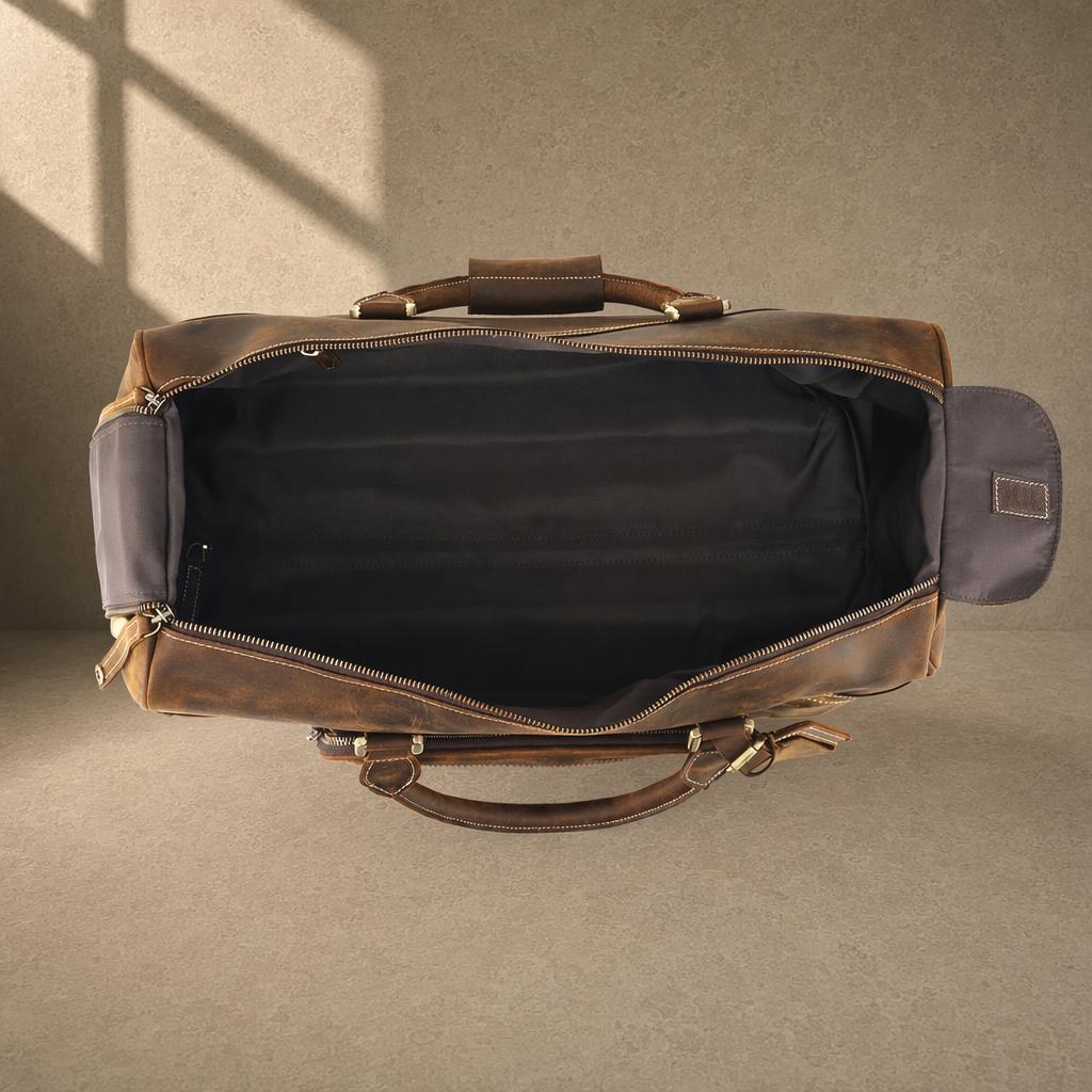 The Executive Rolling Leather Duffle