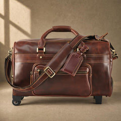 The Executive Rolling Leather Duffle
