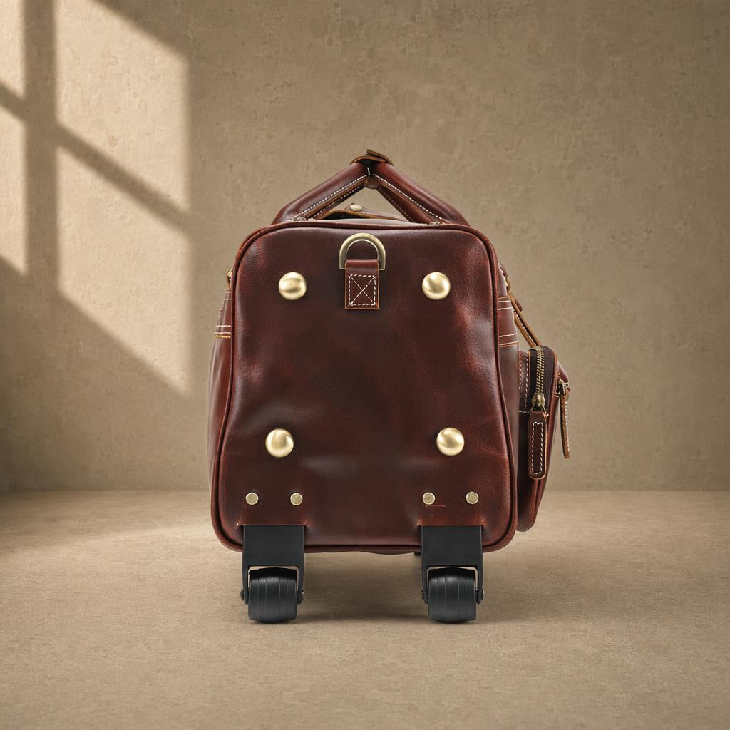The Executive Rolling Leather Duffle