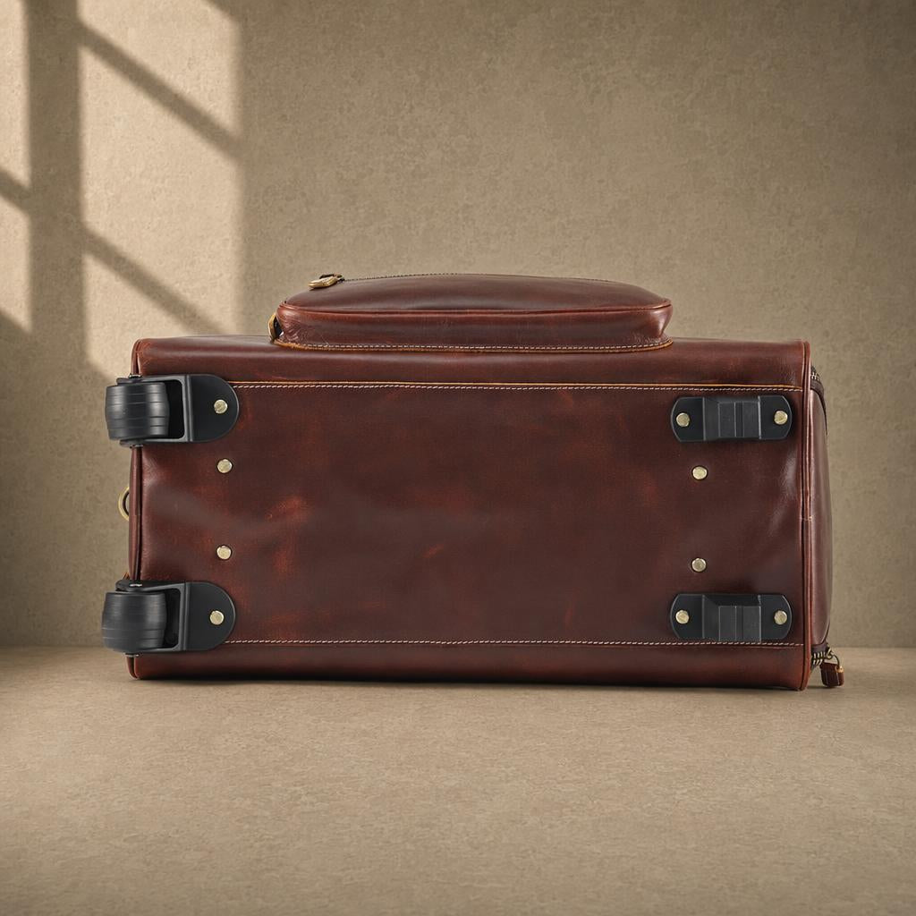 The Executive Rolling Leather Duffle