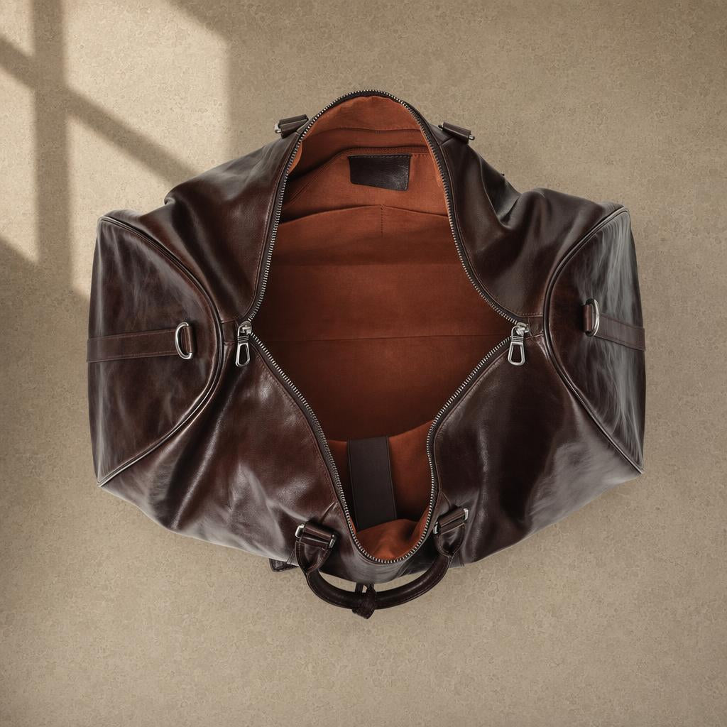 The Expedition Leather Travel Duffle