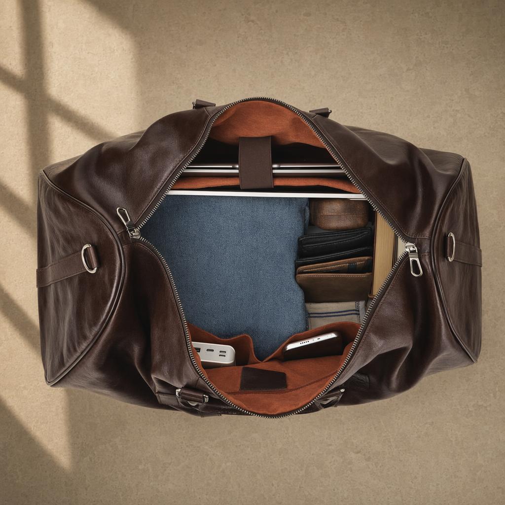 The Expedition Leather Travel Duffle