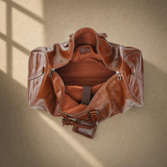 The Expedition Leather Travel Duffle