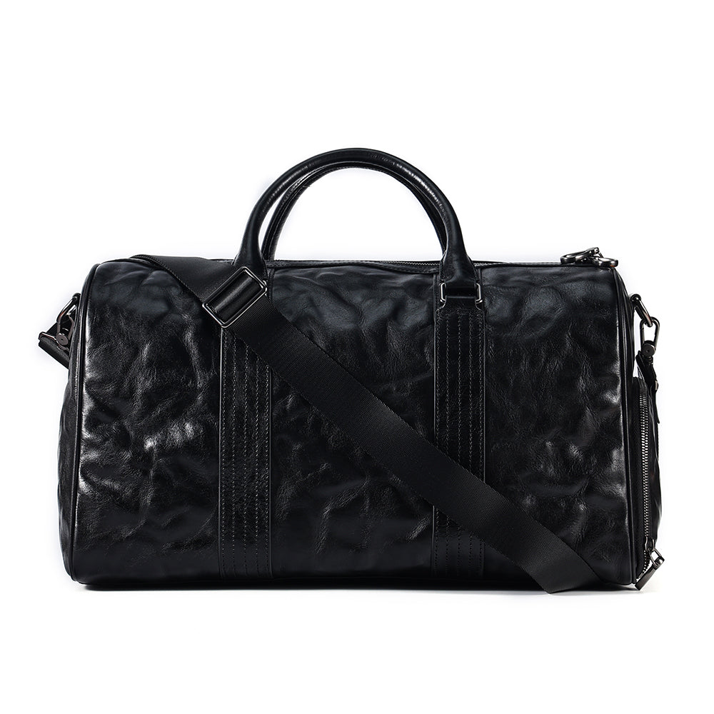 Additional product view of The Nightfall Black Leather Weekender