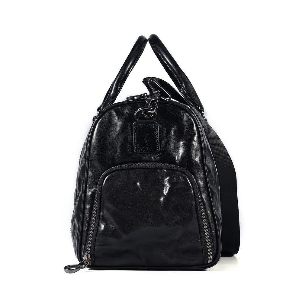 Additional product view of The Nightfall Black Leather Weekender