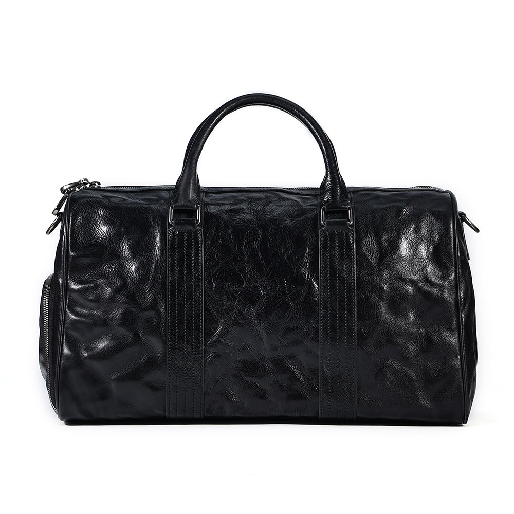 Additional product view of The Nightfall Black Leather Weekender
