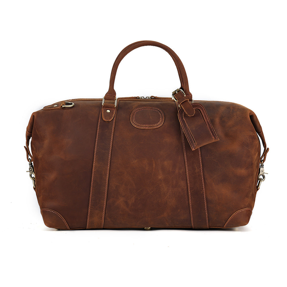 Additional product view of The Trailhead Tan Leather Weekender