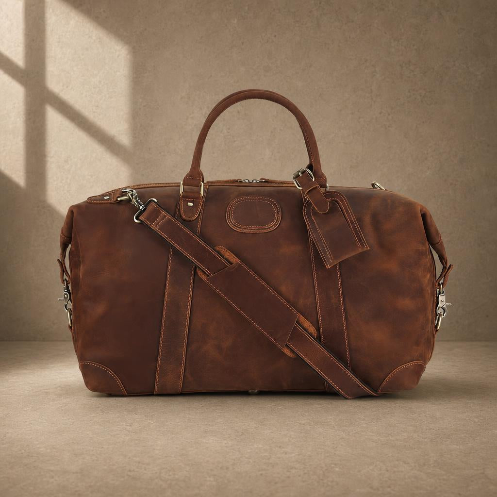 The Pioneer Leather Weekender Duffle