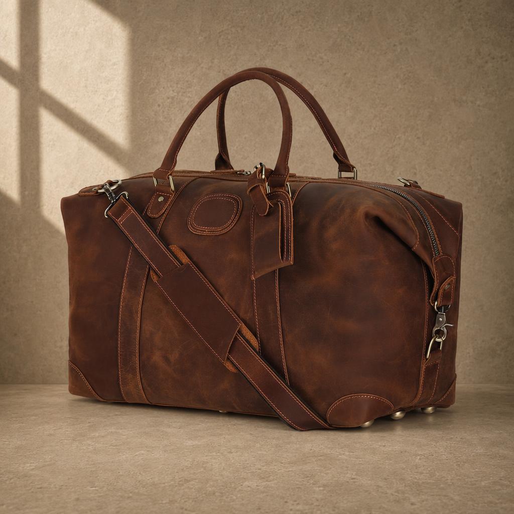 The Pioneer Leather Weekender Duffle
