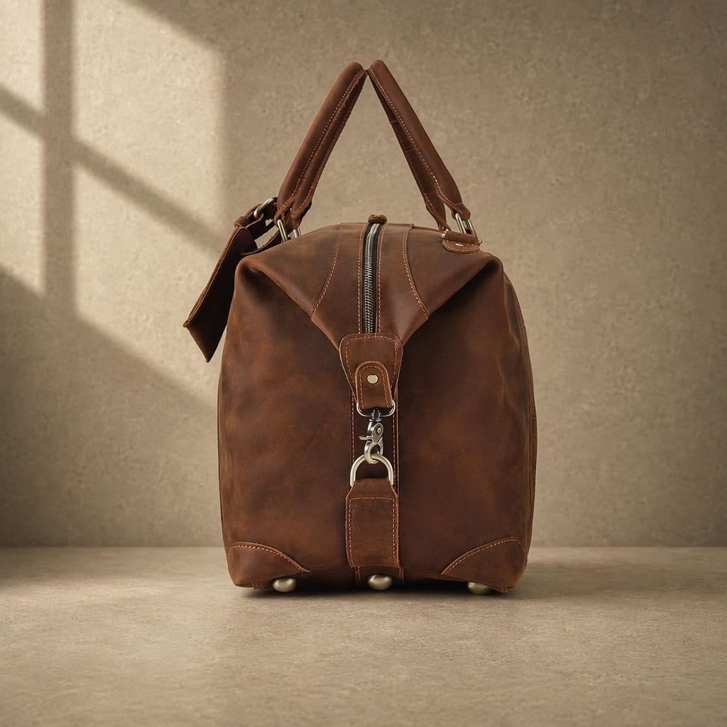 The Pioneer Leather Weekender Duffle