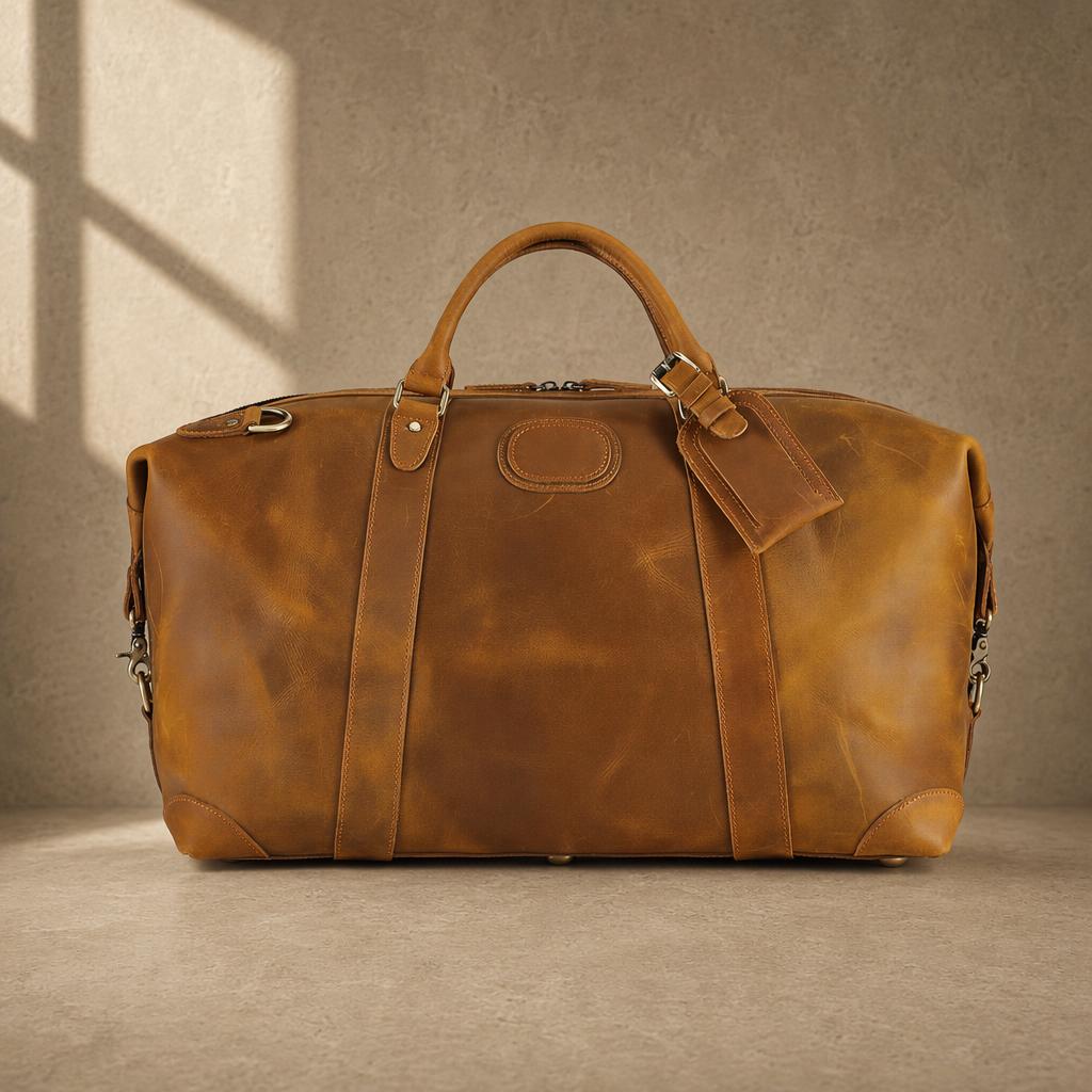 The Pioneer Leather Weekender Duffle