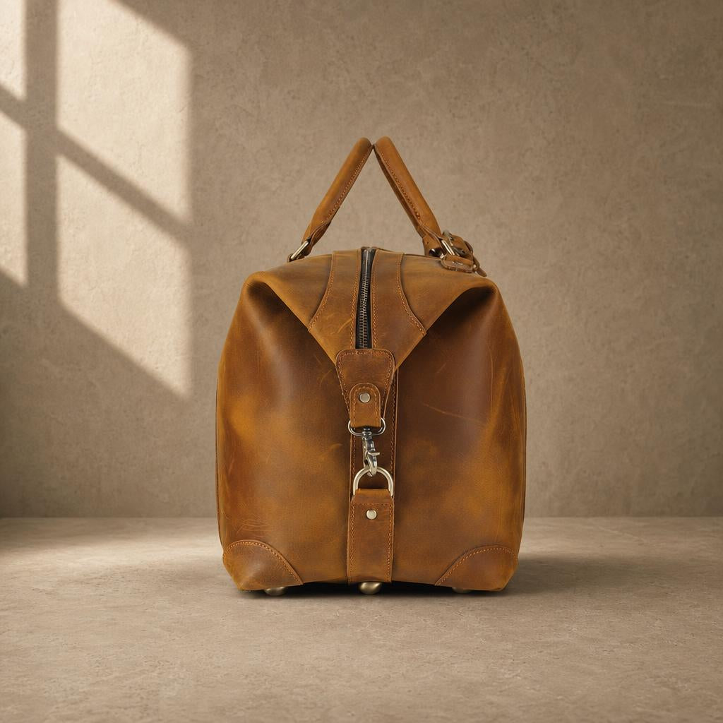 The Pioneer Leather Weekender Duffle