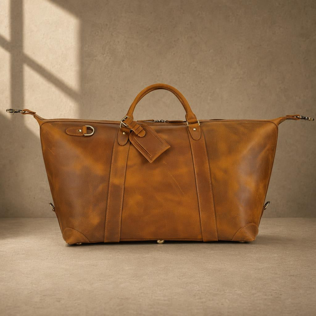 The Pioneer Leather Weekender Duffle